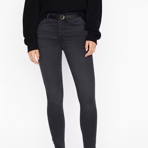 Frame black denim skinny jeans